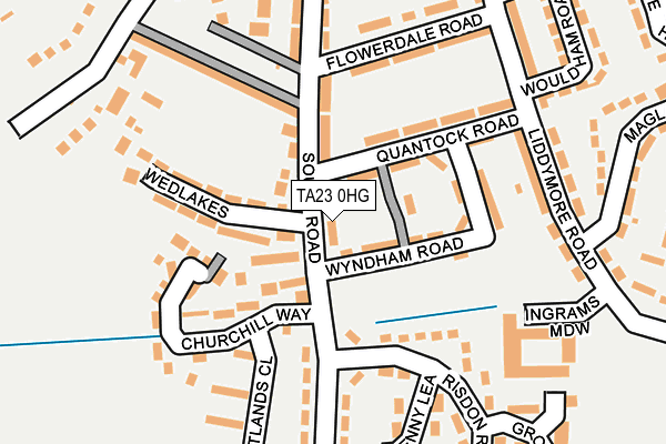 TA23 0HG map - OS OpenMap – Local (Ordnance Survey)