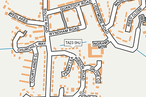 TA23 0HJ map - OS OpenMap – Local (Ordnance Survey)