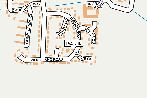 TA23 0HL map - OS OpenMap – Local (Ordnance Survey)