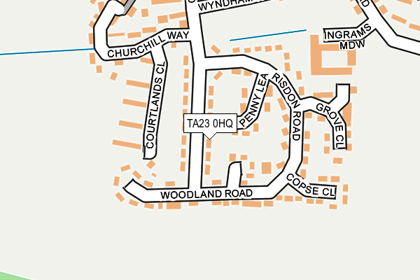 TA23 0HQ map - OS OpenMap – Local (Ordnance Survey)