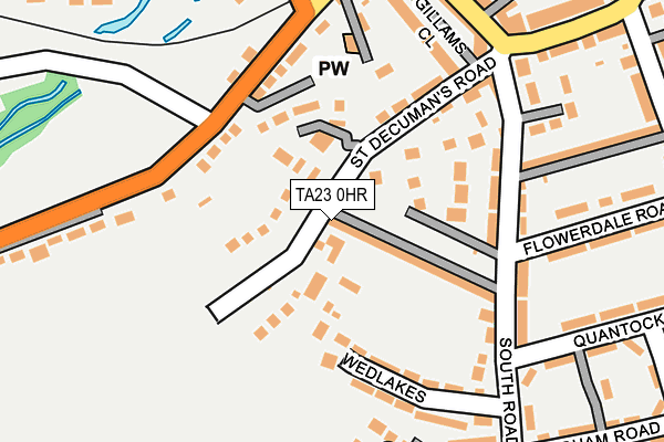 TA23 0HR map - OS OpenMap – Local (Ordnance Survey)