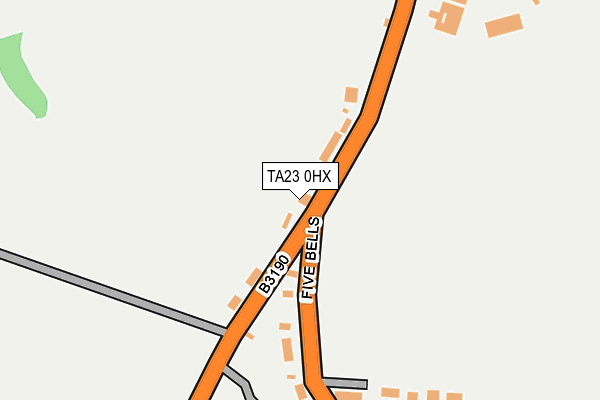 TA23 0HX map - OS OpenMap – Local (Ordnance Survey)