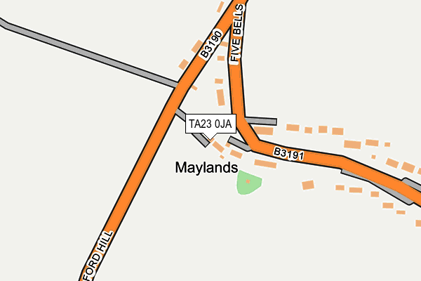 TA23 0JA map - OS OpenMap – Local (Ordnance Survey)