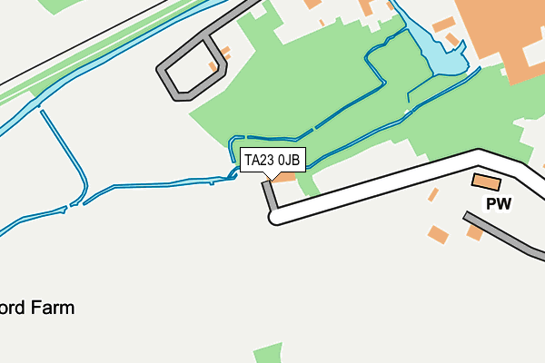 TA23 0JB map - OS OpenMap – Local (Ordnance Survey)