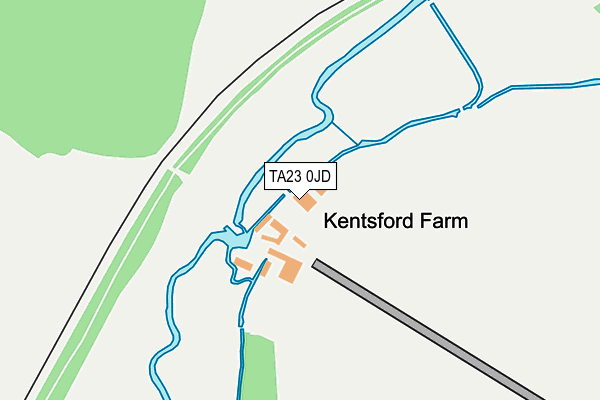 TA23 0JD map - OS OpenMap – Local (Ordnance Survey)