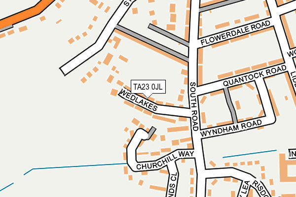 TA23 0JL map - OS OpenMap – Local (Ordnance Survey)
