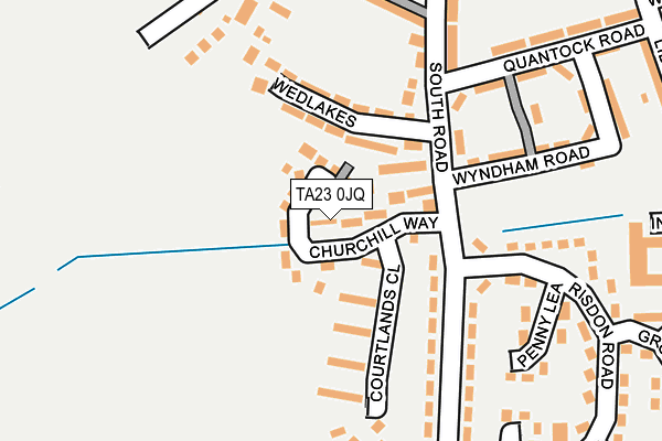 TA23 0JQ map - OS OpenMap – Local (Ordnance Survey)