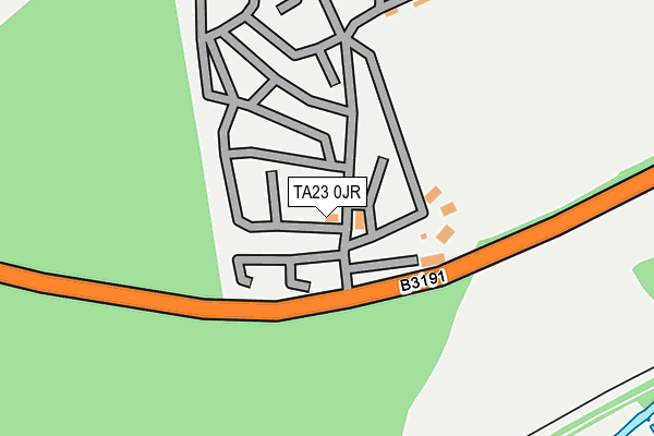 TA23 0JR map - OS OpenMap – Local (Ordnance Survey)