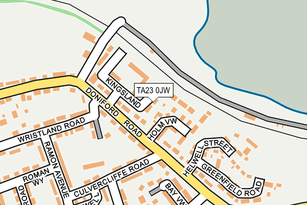 TA23 0JW map - OS OpenMap – Local (Ordnance Survey)