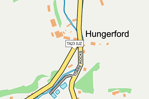 TA23 0JZ map - OS OpenMap – Local (Ordnance Survey)