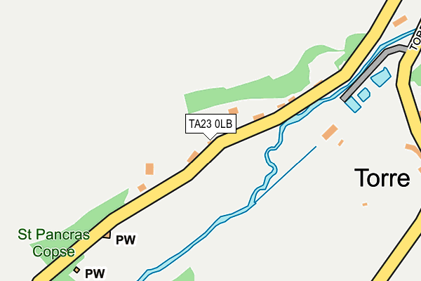 TA23 0LB map - OS OpenMap – Local (Ordnance Survey)