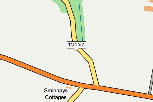 TA23 0LG map - OS OpenMap – Local (Ordnance Survey)