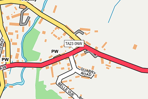 TA23 0NW map - OS OpenMap – Local (Ordnance Survey)