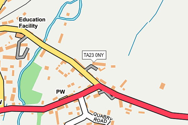 TA23 0NY map - OS OpenMap – Local (Ordnance Survey)