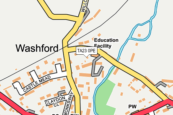 TA23 0PE map - OS OpenMap – Local (Ordnance Survey)