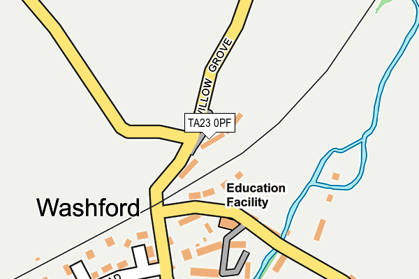 TA23 0PF map - OS OpenMap – Local (Ordnance Survey)