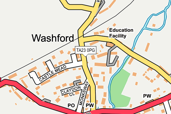 TA23 0PG map - OS OpenMap – Local (Ordnance Survey)