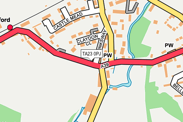TA23 0PJ map - OS OpenMap – Local (Ordnance Survey)