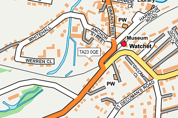 TA23 0QE map - OS OpenMap – Local (Ordnance Survey)
