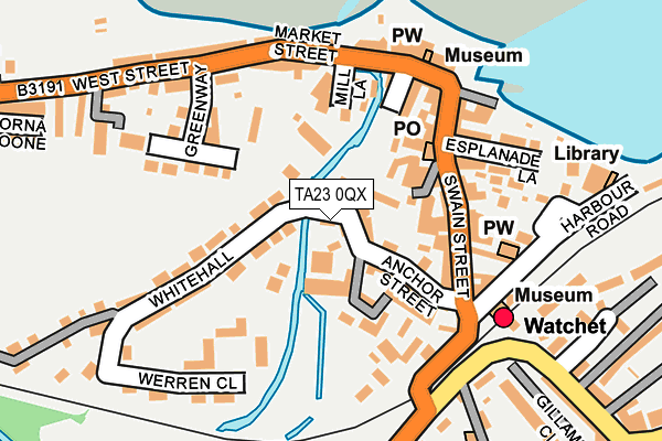 TA23 0QX map - OS OpenMap – Local (Ordnance Survey)