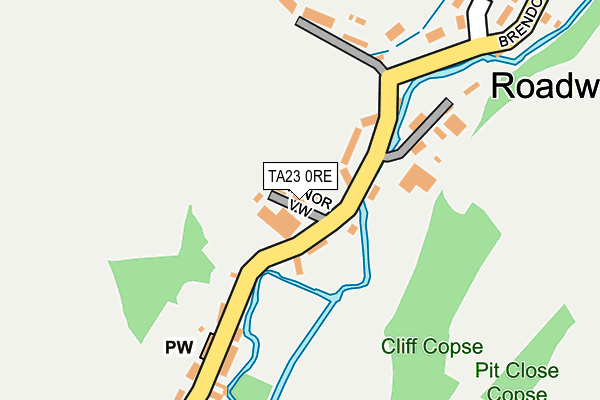 TA23 0RE map - OS OpenMap – Local (Ordnance Survey)