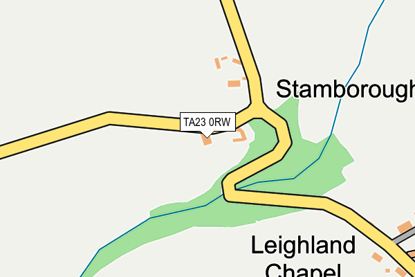 TA23 0RW map - OS OpenMap – Local (Ordnance Survey)
