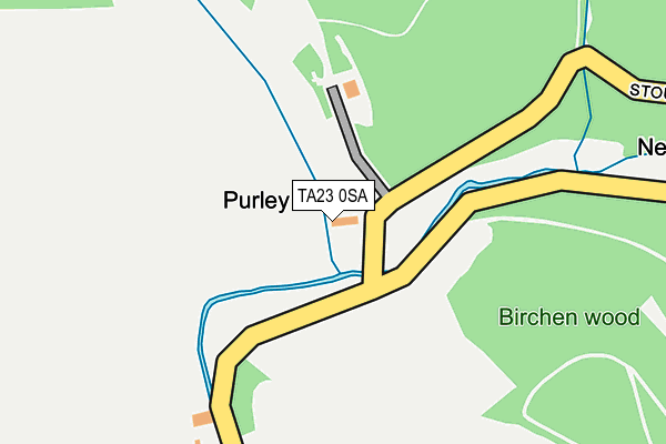 TA23 0SA map - OS OpenMap – Local (Ordnance Survey)