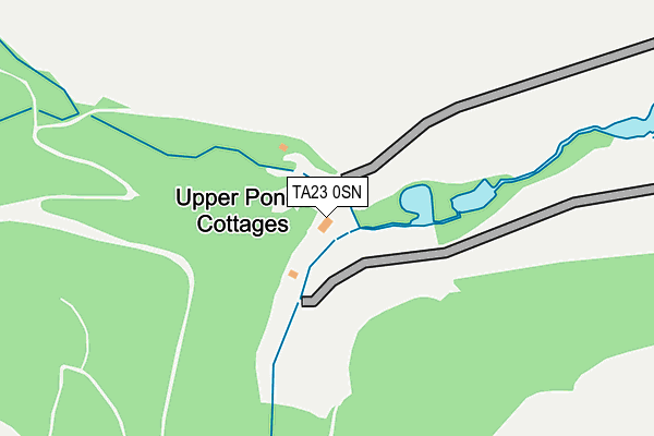 TA23 0SN map - OS OpenMap – Local (Ordnance Survey)