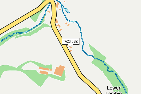 TA23 0SZ map - OS OpenMap – Local (Ordnance Survey)
