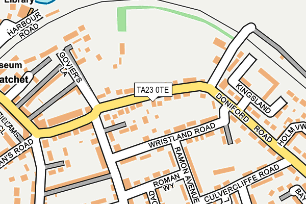 TA23 0TE map - OS OpenMap – Local (Ordnance Survey)
