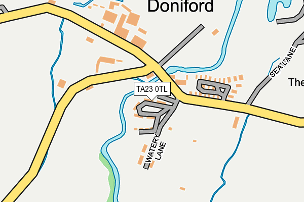 TA23 0TL map - OS OpenMap – Local (Ordnance Survey)