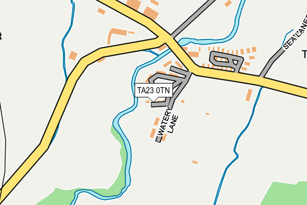 TA23 0TN map - OS OpenMap – Local (Ordnance Survey)