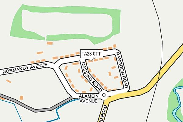 TA23 0TT map - OS OpenMap – Local (Ordnance Survey)