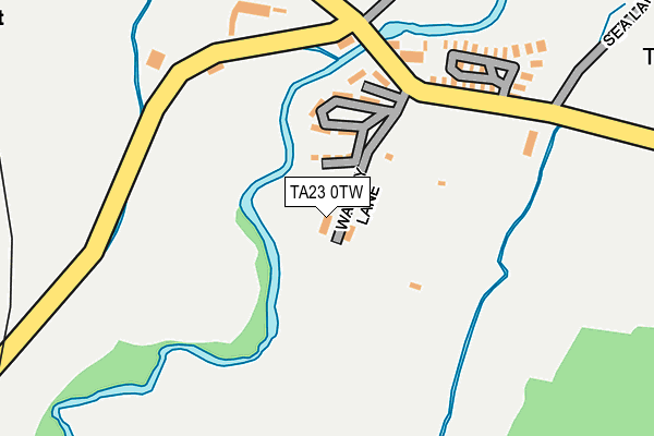 TA23 0TW map - OS OpenMap – Local (Ordnance Survey)
