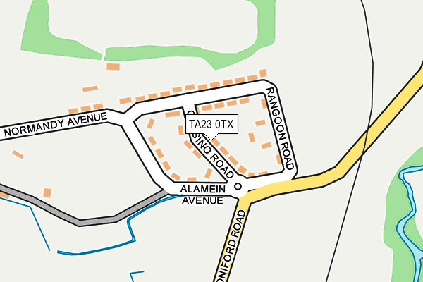 TA23 0TX map - OS OpenMap – Local (Ordnance Survey)