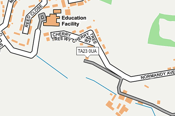 TA23 0UA map - OS OpenMap – Local (Ordnance Survey)