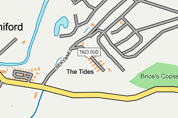 TA23 0UD map - OS OpenMap – Local (Ordnance Survey)