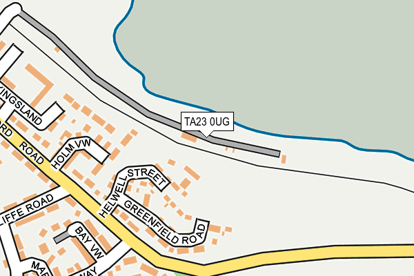 TA23 0UG map - OS OpenMap – Local (Ordnance Survey)