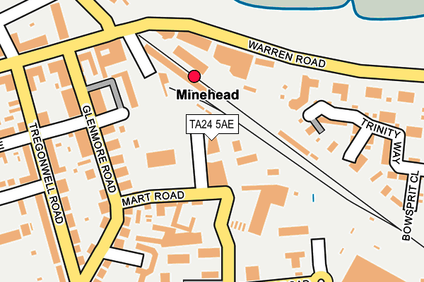 TA24 5AE map - OS OpenMap – Local (Ordnance Survey)