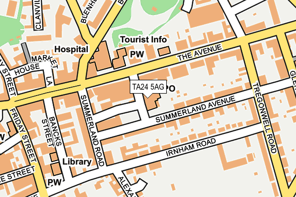 TA24 5AG map - OS OpenMap – Local (Ordnance Survey)