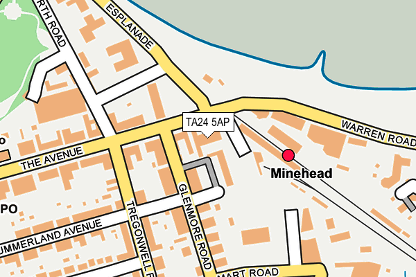 TA24 5AP map - OS OpenMap – Local (Ordnance Survey)