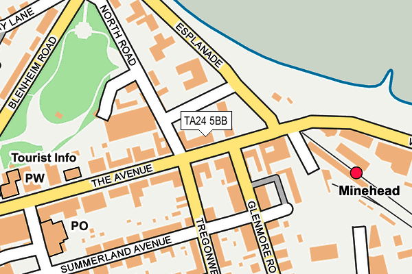 TA24 5BB map - OS OpenMap – Local (Ordnance Survey)