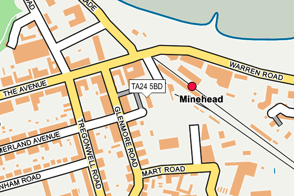 TA24 5BD map - OS OpenMap – Local (Ordnance Survey)