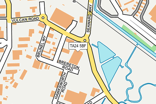 TA24 5BF map - OS OpenMap – Local (Ordnance Survey)