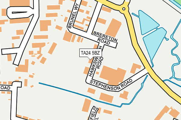 TA24 5BZ map - OS OpenMap – Local (Ordnance Survey)