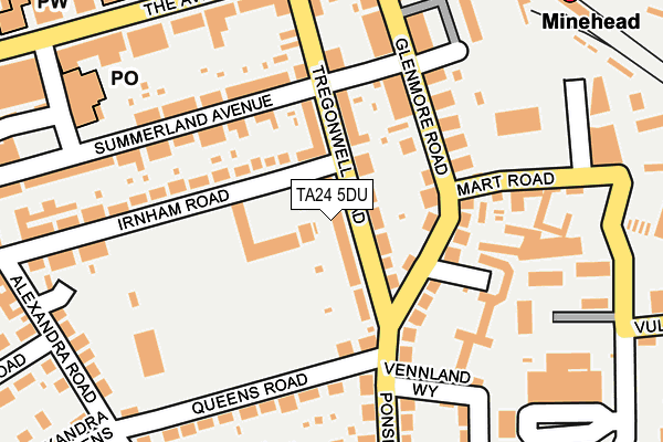 TA24 5DU map - OS OpenMap – Local (Ordnance Survey)