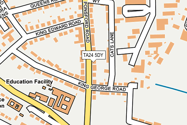 TA24 5DY map - OS OpenMap – Local (Ordnance Survey)