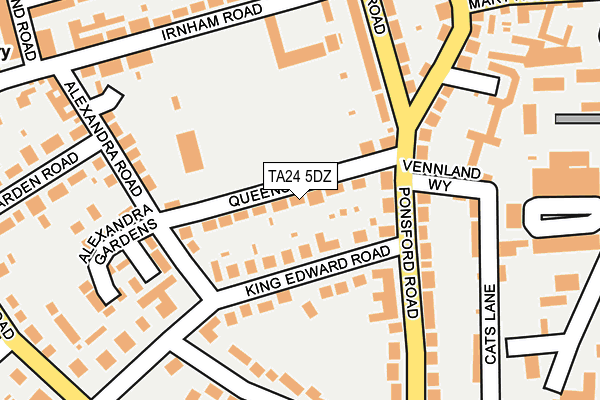 TA24 5DZ map - OS OpenMap – Local (Ordnance Survey)