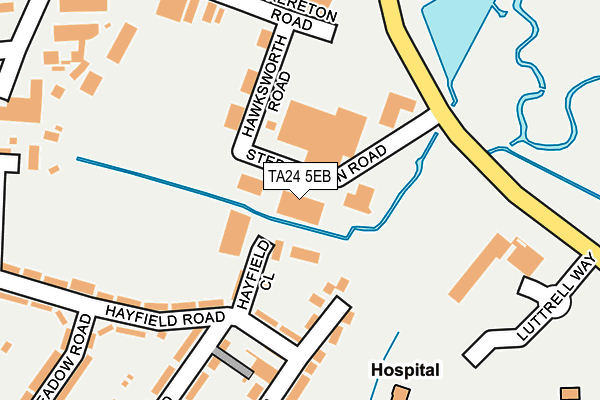TA24 5EB map - OS OpenMap – Local (Ordnance Survey)