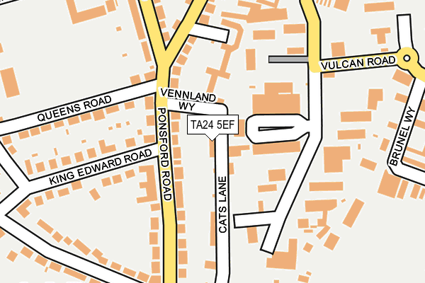TA24 5EF map - OS OpenMap – Local (Ordnance Survey)
